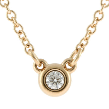 TIFFANY & Co.  K18PG Necklace By The Yard Diamond One Pink Gold Ladies 18K K18 Accessory