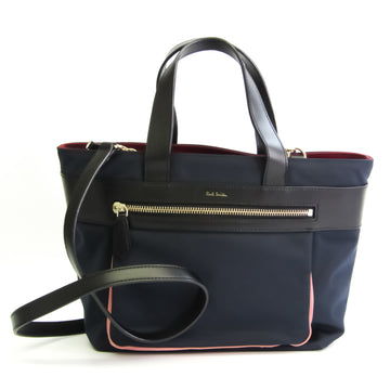 PAUL SMITH Women's Nylon,Leather Handbag,Shoulder Bag Black,Navy,Pink