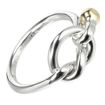TIFFANY&Co. Love Knot Ring Silver 925 K18 YG Yellow Gold Approx. 3.1g