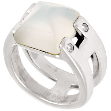 Hermes Medor Ring Moonstone Diamond SV925 #53