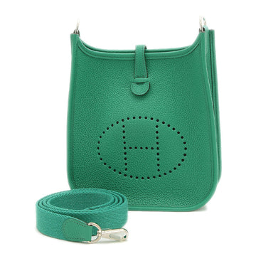 Hermes Evelyn TPM Amazon Taurillon Veil Jade U Engraved Shoulder Bag