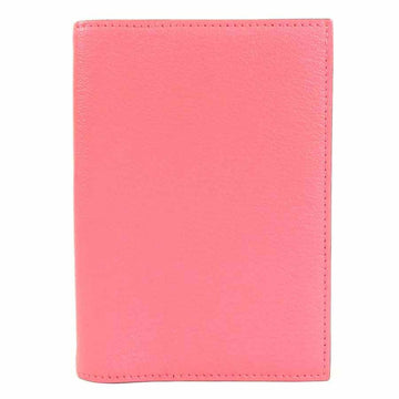 HERMES Notebook Cover Leather Pink/Yellow Ladies