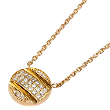 Chaumet Class One Diamond Necklace K18 Pink Gold Ladies