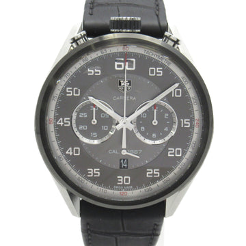 TAG HEUER Carrera Wrist Watch Wrist Watch CAR2C12-0 Mechanical Automatic Gray Stainless Steel Leather belt Crocodile CAR2C12-0