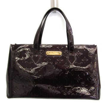 LOUIS VUITTON Monogram Vernis Wilshire PM M93641 Women's Handbag Amarante