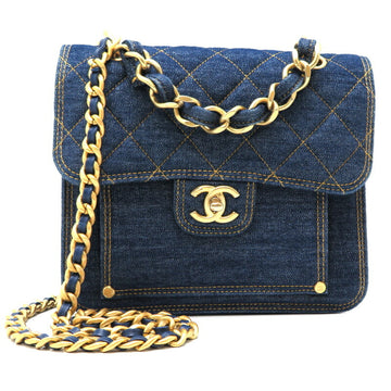 CHANEL Chain Shoulder Women's Bag AS3932 Blue/Gold