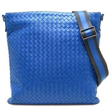 BOTTEGA VENETA Women's Shoulder Bag Leather Blue