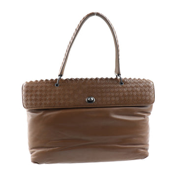 BOTTEGA VENETA intrecciato handbag 239986 leather brown