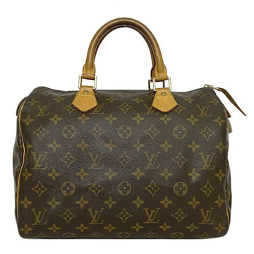 Boston Bag Speedy 30 Brown Beige M41526 SP0978 LOUIS VUITTON Handbag Women's Men's Leather