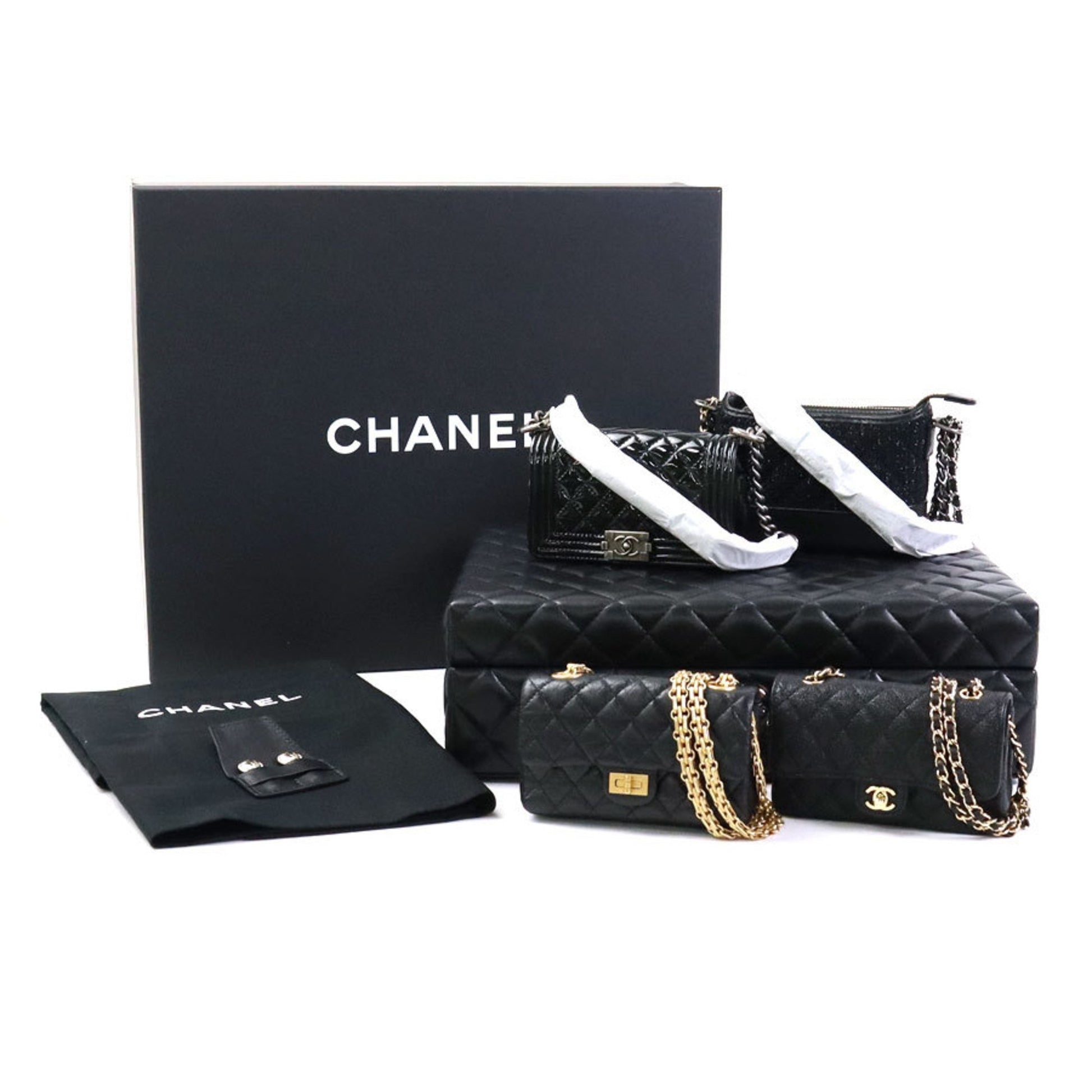 Chanel Success Story Set Of 4 Mini Bags With Quilted Trunk Limited