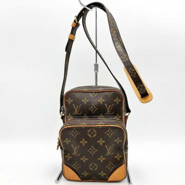 LOUIS VUITTON Non-stick Amazon Monogram Shoulder Bag Crossbody Brown PVC Women's M45236