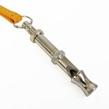 HERMES Whistle For Dog Dog Whistle Leather Metal Yellow