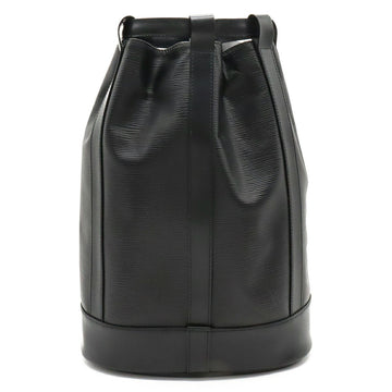 LOUIS VUITTON Epi Randonnee PM Shoulder Bag Leather Noir Black M52352