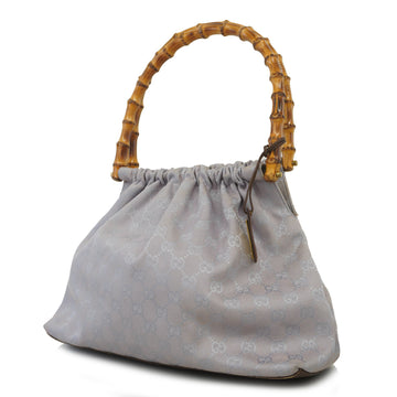Gucci Bamboo Handbag 92708 Women's GG Canvas Handbag Purple
