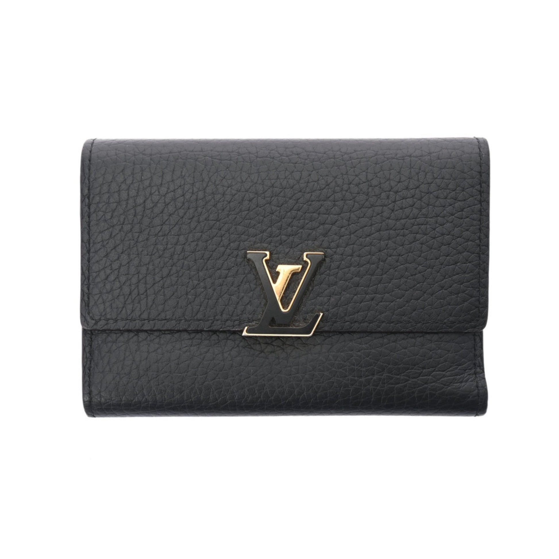 Louis Vuitton Taurillon Portefeuil Capucines Compact M62157 Trifold Wallet  Ladies