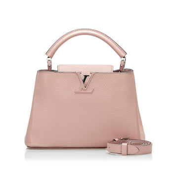 Louis Vuitton Capucines BB LV Signature Handbag Shoulder Bag M94635 Magnolia Pink Taurillon Leather Ladies LOUIS VUITTON
