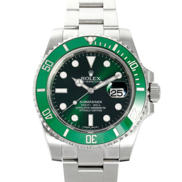 ROLEX Submariner Date 116610LV Green Dot Dial Watch Men's