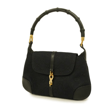 GUCCIAuth  GG Canvas Handbag 001 3306 Women's GG Canvas Handbag Black