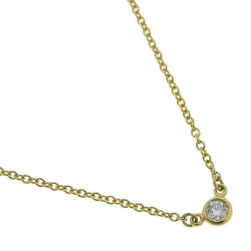 TIFFANY&Co.  Visor Yard Elsa Peretti K18 Yellow Gold x Diamond Women's Necklace
