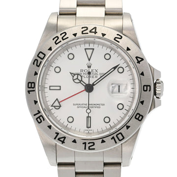 ROLEX Explorer 2 16570 Men's SS Watch Automatic White Dial