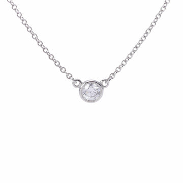 TIFFANY&Co.  Visor Yard 1P Diamond Women's Pt950 Platinum Necklace