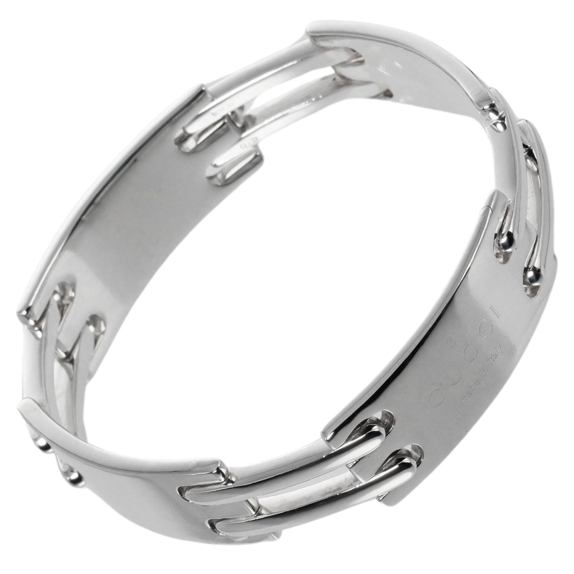 Gucci Sterling Silver Trademark Bracelet