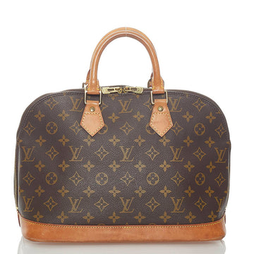 Louis Vuitton Monogram Alma PM Handbag M51130 Brown PVC Leather Ladies LOUIS VUITTON