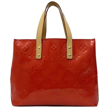 Handbag Lead PM Red Rouge Monogram Vernis M91088 Patent Leather MI005 LOUIS VUITTON Enamel Women's Tote Bag Embossed
