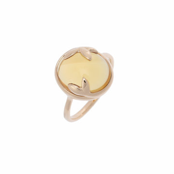 TIFFANY&Co.  Design Ring Citrine #56 No. 16.5 Women's K18 Yellow Gold