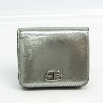 Balenciaga 601474 Women's Leather Wallet (bi-fold) Silver