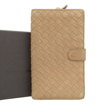 Bottega Veneta Intrecciato long wallet with hook leather brown 114074 V0013 9800