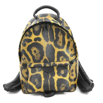 LOUIS VUITTON Backpack Leopard Palm Springs PM PVC Brown/Black Women's M52020