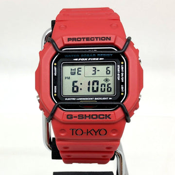 CASIO G-SHOCK Watch DW-5600ED BACK TO THE 90S TO-KYO Digital Quartz Square Face Red Men's ITY57YJQXZ68