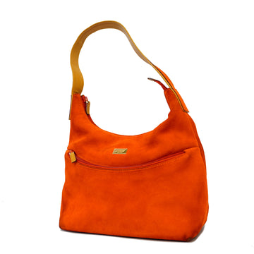 Gucci 001 3386 Women's Suede Shoulder Bag Orange