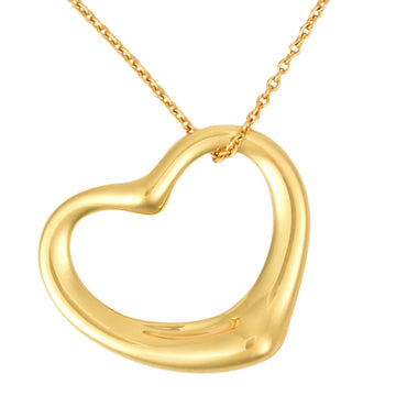 TIFFANY&Co Open Heart Necklace K18YG Pendant