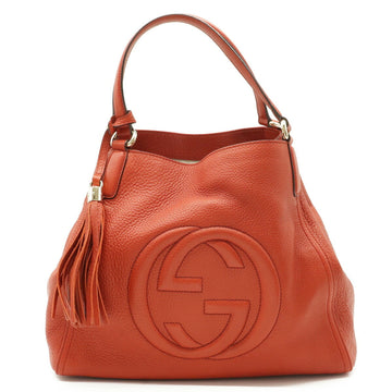 Gucci Soho Women's Leather Shoulder Bag,Tote Bag Orange