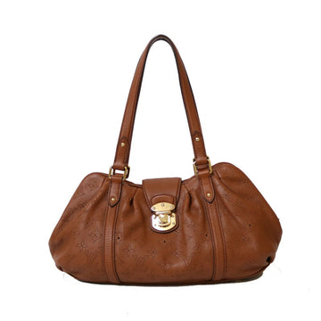 LOUIS VUITTON Shoulder Bag Mahina Luna PM M97052 Brown Cognac Women's Leather