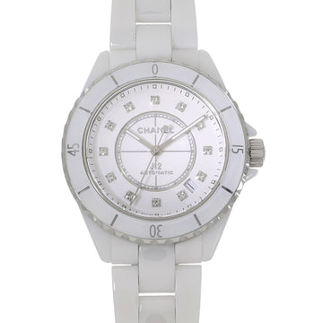 CHANEL J12 White Ceramic 38mm H5705 x 12P Diamond Unisex Watch
