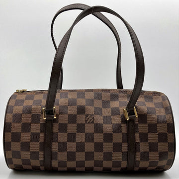 LOUIS VUITTON Papillon 30 N51303 Damier Handbag Shoulder Bag Brown PVC
