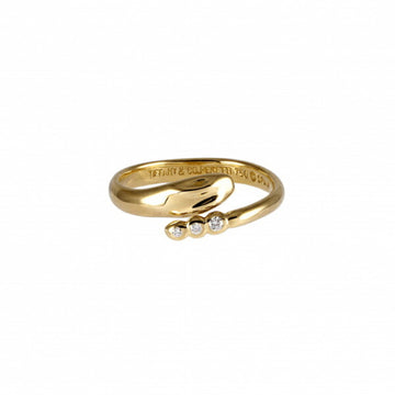 TIFFANY Snake Motif Elsa Peretti Ring K18YG Yellow Gold