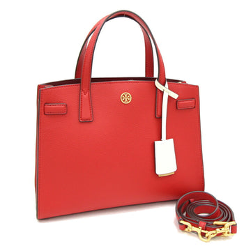 TORY BURCH Handbag Walker Small Satchel 73625 Red Leather Shoulder Bag Crossbody Women's