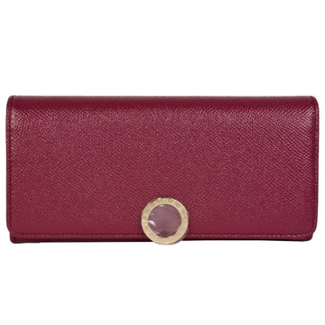 BVLGARIBulgari  Large bi-fold long wallet with coin purse calf leather red 292539