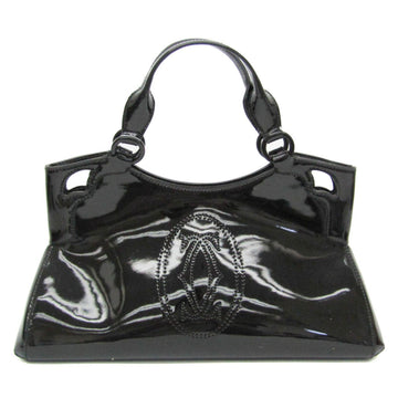 CARTIER Marcello Women's Leather Handbag Black