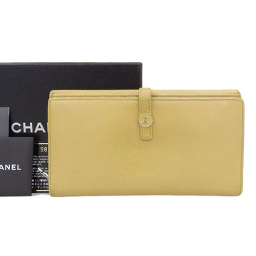 Chanel Coco Mark Button With Seal (9 Series) Boutique (2003/04) Double Hook Long Wallet A20905