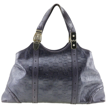 GUCCI Horsebit Tote Bag 145769 Calf Made in Italy Purple Shoulder Handbag A4 Open Ladies