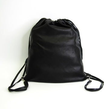 Stella McCartney Drawstring Bag 541617 W8402 Unisex Leather Backpack Black