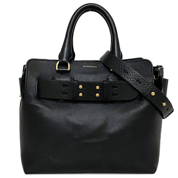 BURBERRY 2way medium leather belt bag black gold beige handbag shoulder  tote by color green