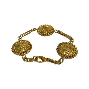 CELINE Arc de Triomphe motif metal fittings chain bracelet bangle accessories gold