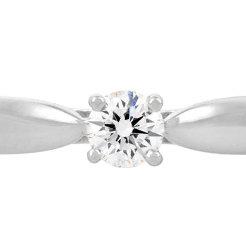TIFFANY&Co Harmony Diamond 0.18ct[F/VVS2/3EX] Solitaire Ring Pt950 #6.5