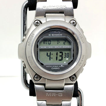 CASIO G-SHOCK Watch MRG-100 MR-G Digital Quartz Stainless Steel SS Silver Full Metal Men's ITSK9U6J0P30